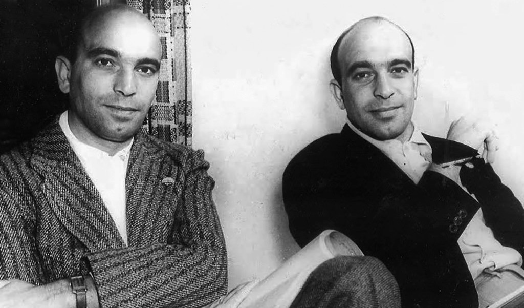 Epstein brothers Julius left and Philip right in 1944.